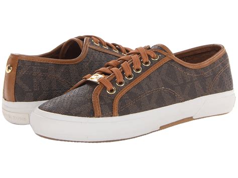 michael kors shoes bedford brown gold|Michael Kors brown sneakers women.